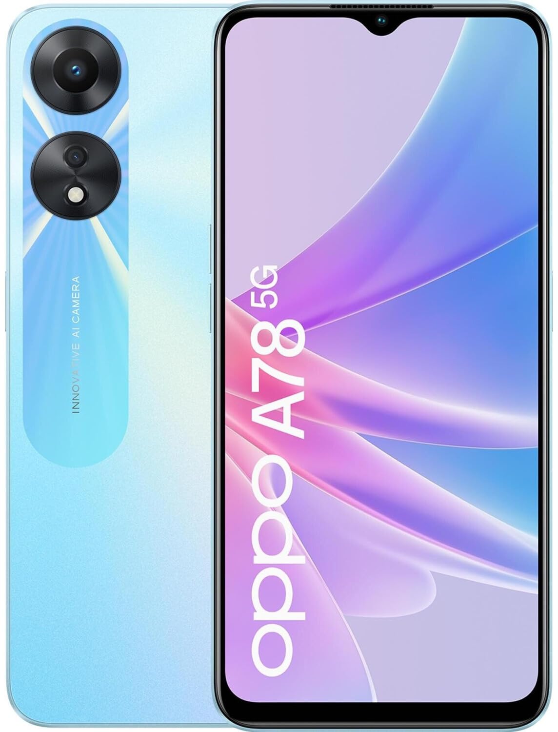Amazon.com: Oppo A78 5G, Dual, 128GB 4GB RAM, Glowing Blue