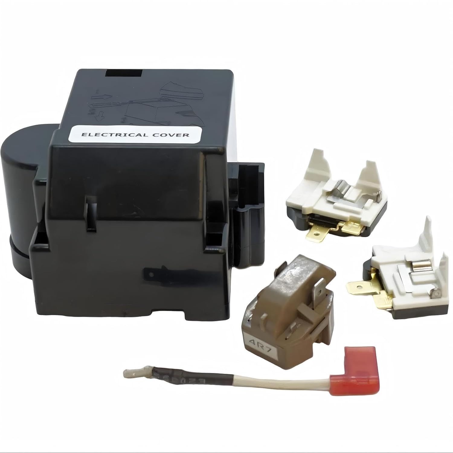 WP8201799 Refrigerator Relay Overload kit - for Whirlpool Kenmore Refrigerator Replacement Parts Numbers AP3873993 PS991485 - Fridge Relay kit Replacement