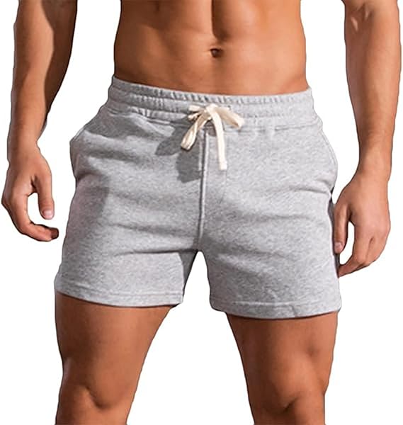 Pantaloncini da uomo 7 Pollice Cavallo da uomo Estate Casual Solido Pantaloni Corti Coulisse Pantaloni Corti Pantaloni Grande Tasca Corta, Grigio, 3XL
