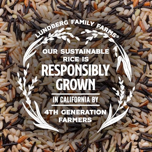 Lundberg Wild Blend Rice – Long-Grain Brown, Sweet Brown, Red & Black Rice, Certified Gluten-Free Whole Grains, 16 Oz