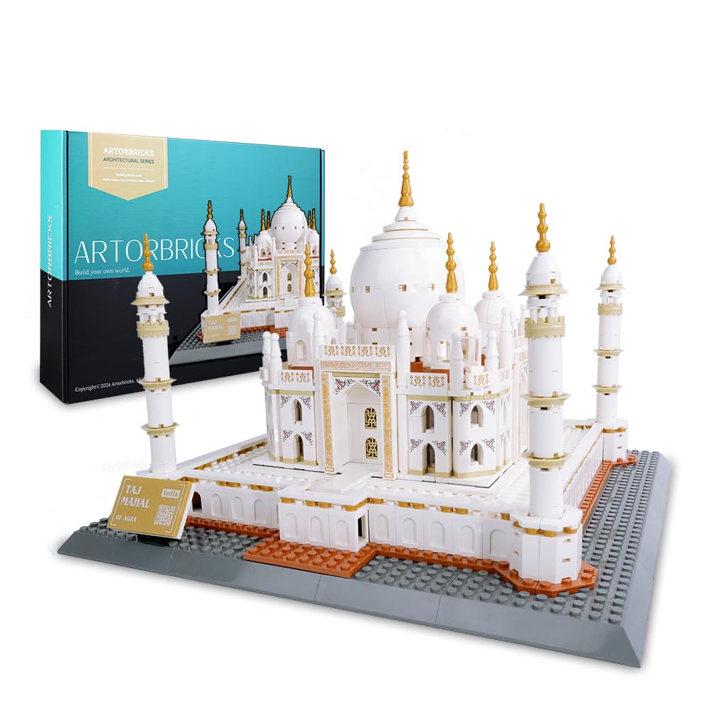 Architectural Taj Mahal Large Collection Building Set Model Kit and Gift for Adults (1503 Pieces)