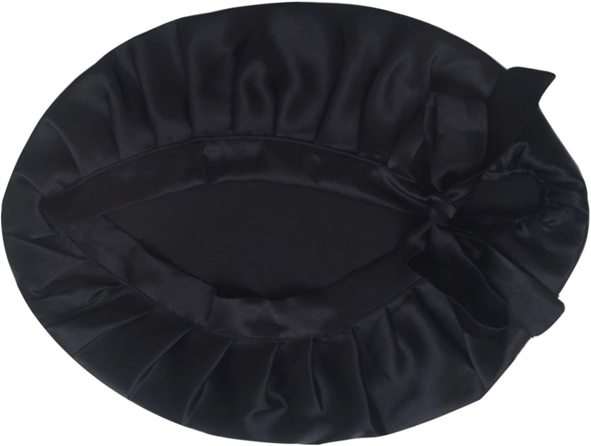 LA Haute Mulberry Silk Night Cap Sleep Bonnet Soft Head Cover for Hair Scalp Beauty