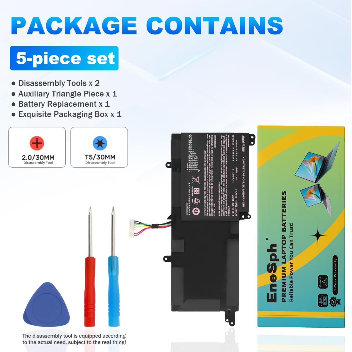 36Wh N130BAT-3 Laptop-Batería para Clevo B1301 N130BU N130WU