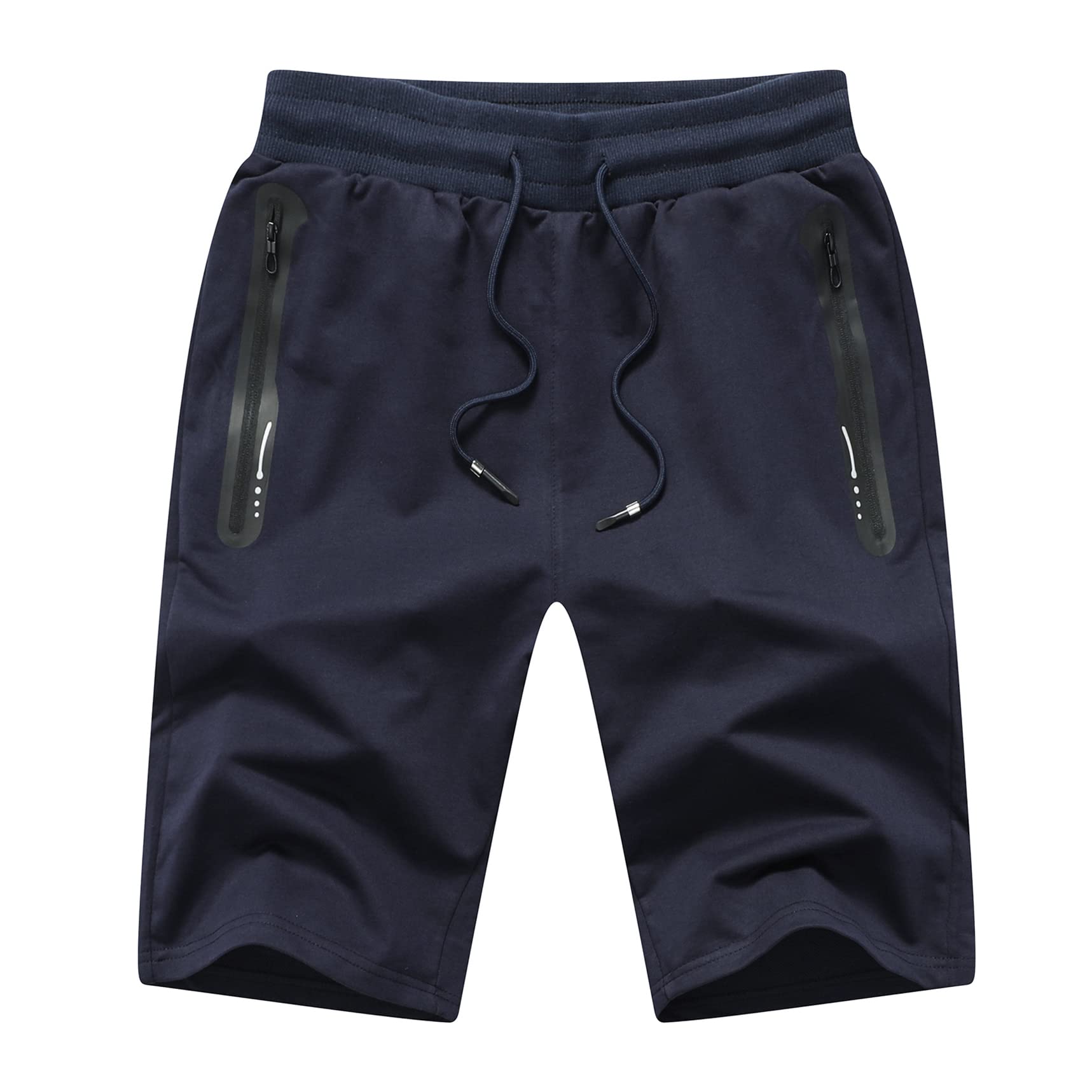 Tansozer Sport Shorts Herren Kurze Hose mit Reißverschlusstasch