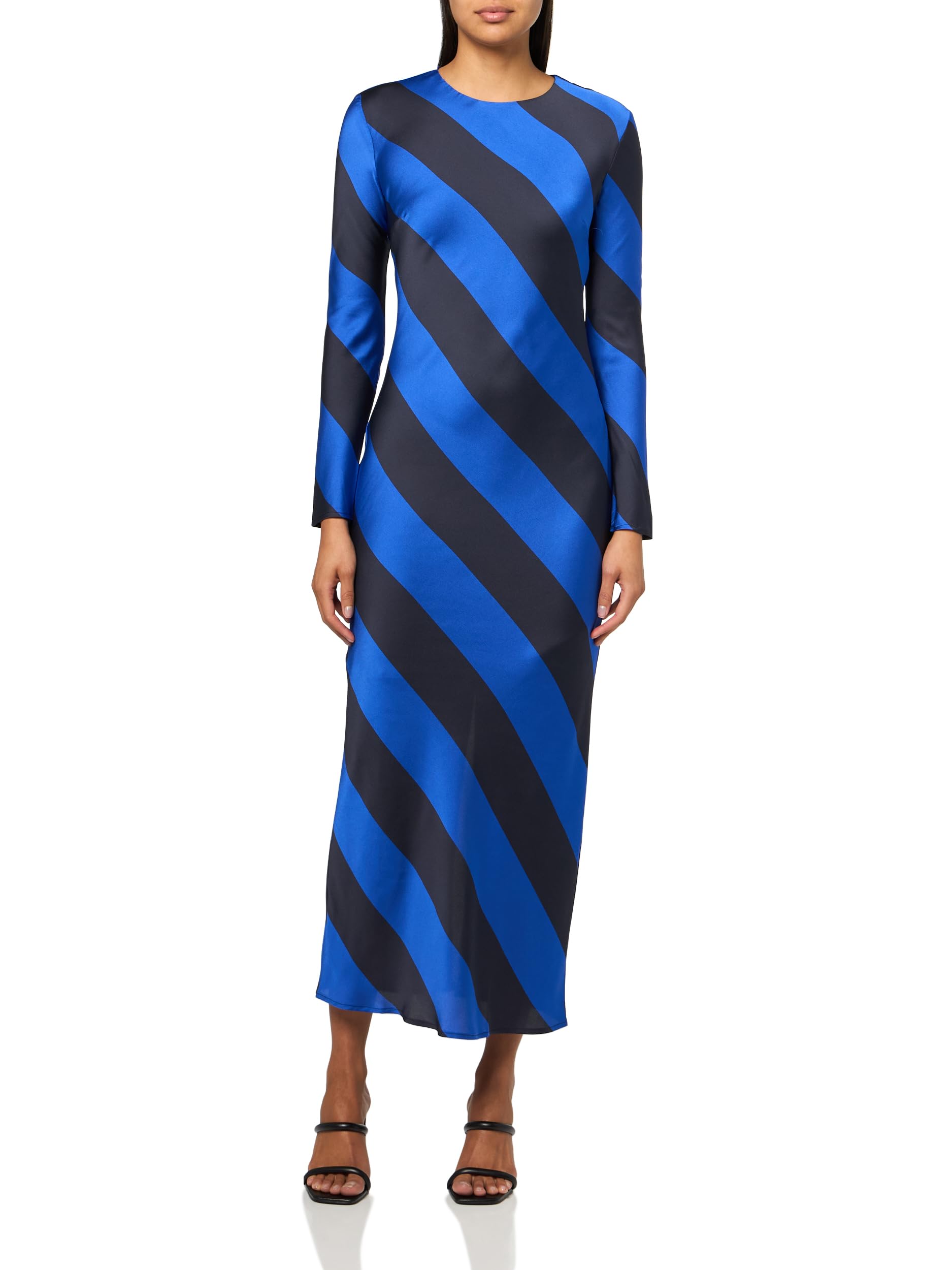 Desigual Women's Woman Woven Dress Long Sleeve Casual, Blue, XL