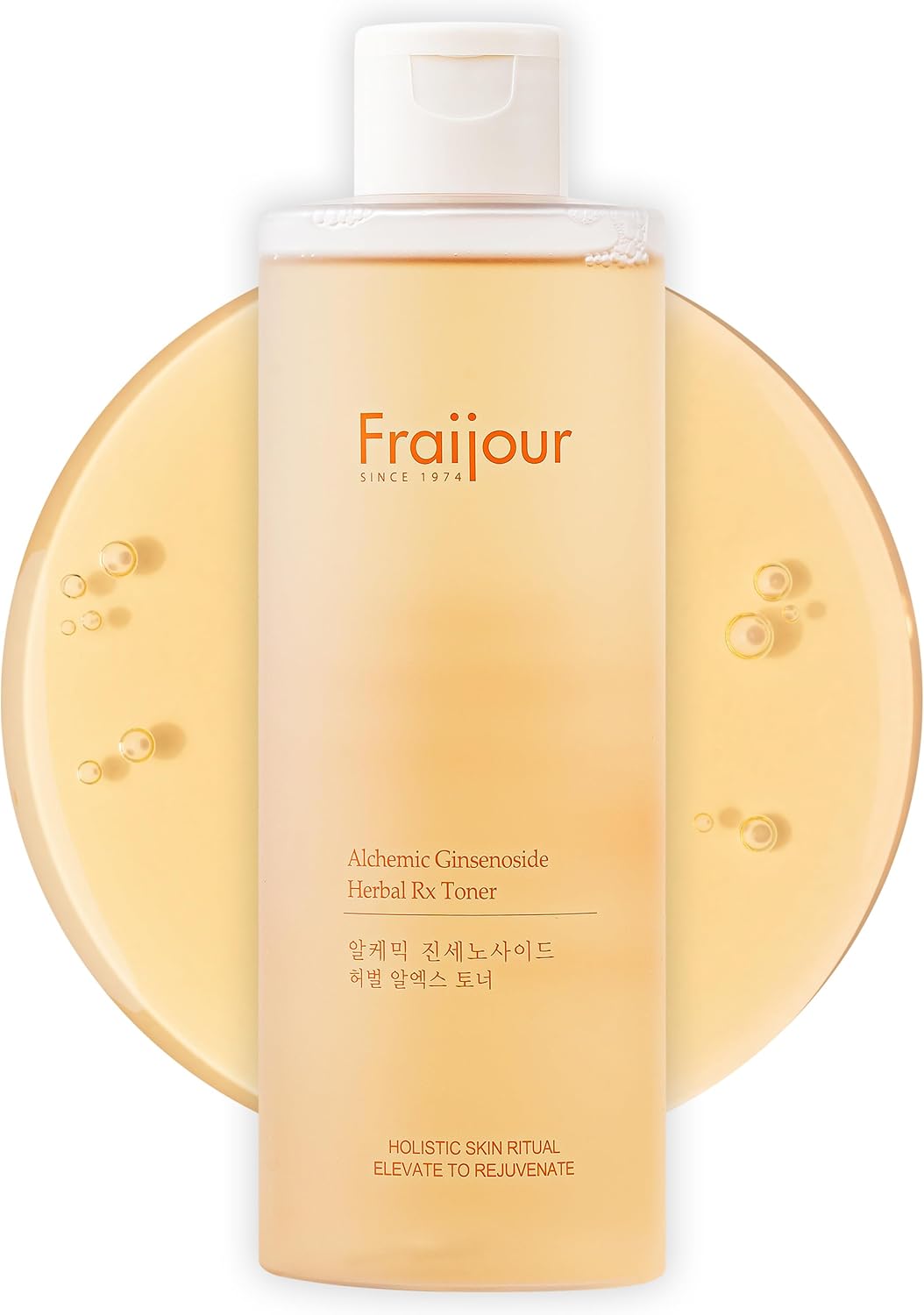 Fraijour Alchemic Ginsenoside Herbal Rx Toner – Hydrating Facial Toner with Ginsenoside, Ectoin & 11 Fermented Extracts, Boosts Moisture & Skin Barrier, Preps & Revives Dull Skin, 8.45 fl. oz.