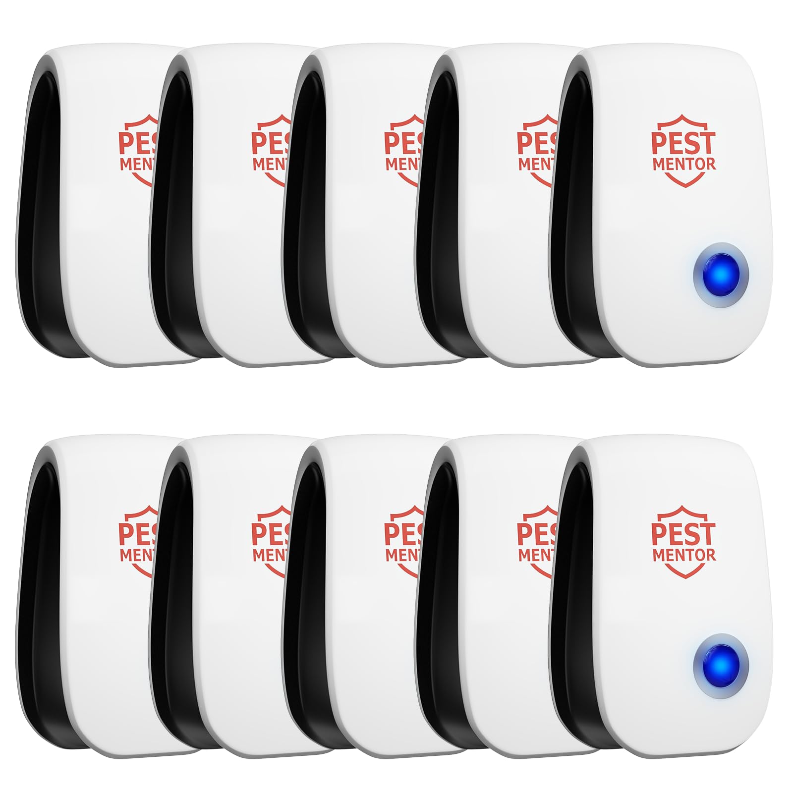 Repelente ultrasónico de plagas enchufable en interiores, control electrónico avanzado de plagas para el hogar, oficina, cocina, almacén, hotel, roedor, araña, cucaracha, mosquito, disuasorio de