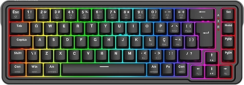 Teclado Magnético Gamer Redragon Nova RGB Preto 65% ABNT2 Switch Redragon UltraMag Linear K709RGB-M