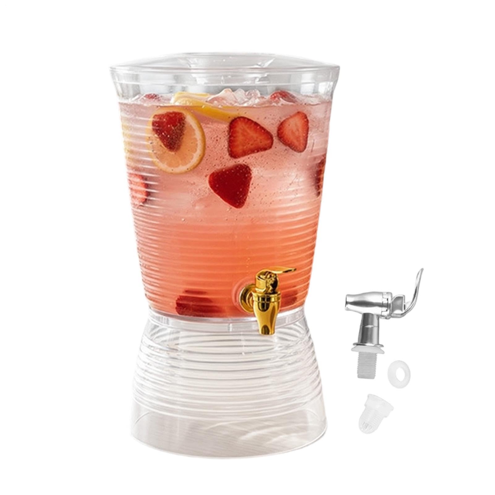 Jarra Dispensador de Bebidas Contenedor de 6 Litros | Dispensador de Bebidas de Gran Capacidad para Oficina Restaurante Reuniones Bodas Picnic