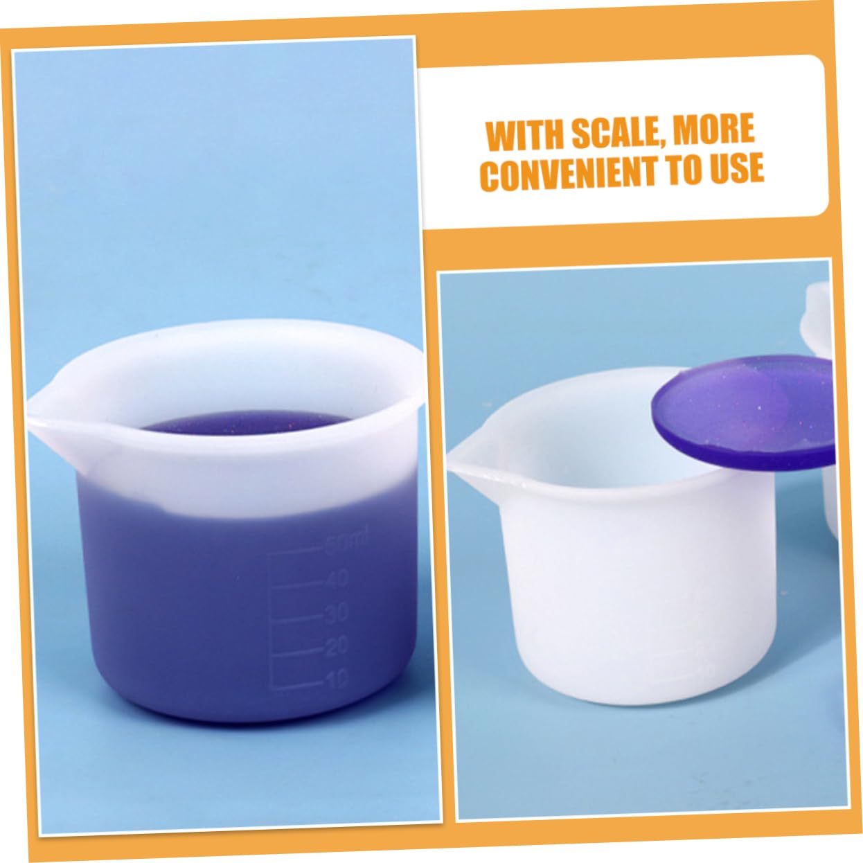 Cabilock 5 Ensembles Tasses À Mesurer Échelle Pour Époxy Outils De Bricolage Diy De Peinture 12 Pièces * 5