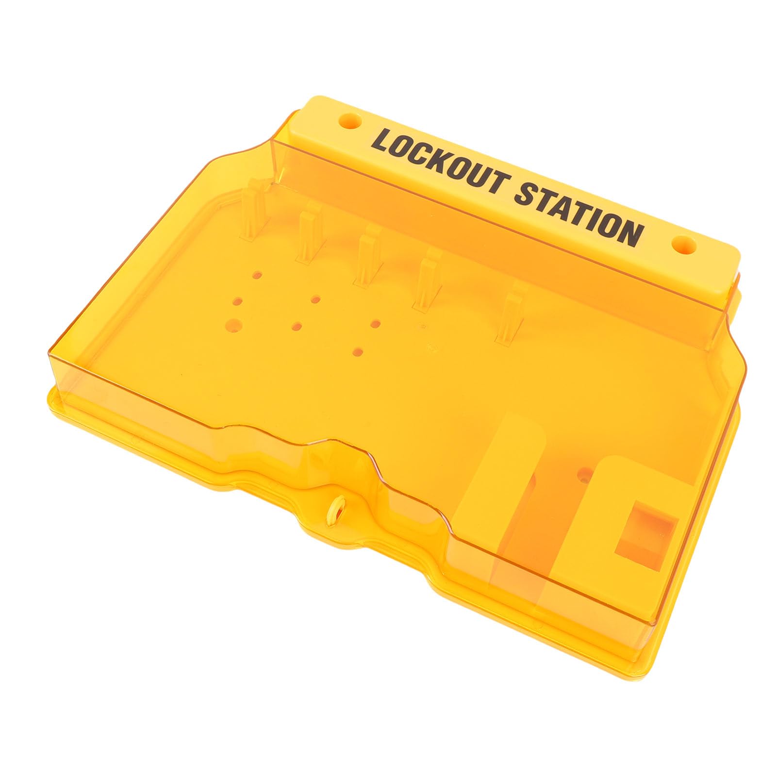 Stacja Lockout Tagout | Uchwyt ścienny do komputera PC z osłoną przed zanieczyszczeniami, zapobiega utracie i zanieczyszczeniom | Stacja blokad dla bezpieczeństwa przemysłowego /