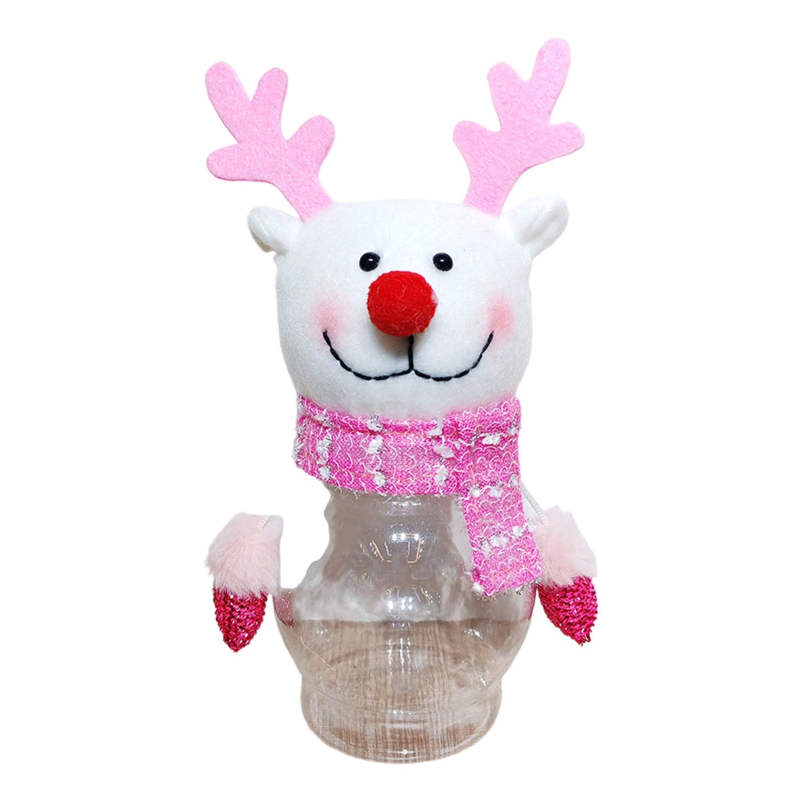 Elnwnnkc Shimmering Polyester Holiday Candy Jar for Family Celebration Classroom Activities Sturdy Efficient Decorative Solution Polyester Candy Container