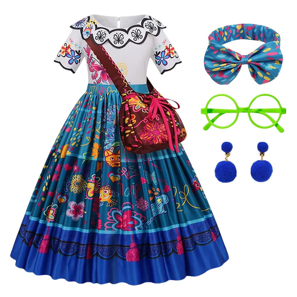 Forfamy Disfraz de Mirabelle para niñas, disfraz de princesa para niños, disfraces de Carnaval para niñas, disfraz de cosplay para fiesta de cumpleaños y Halloween