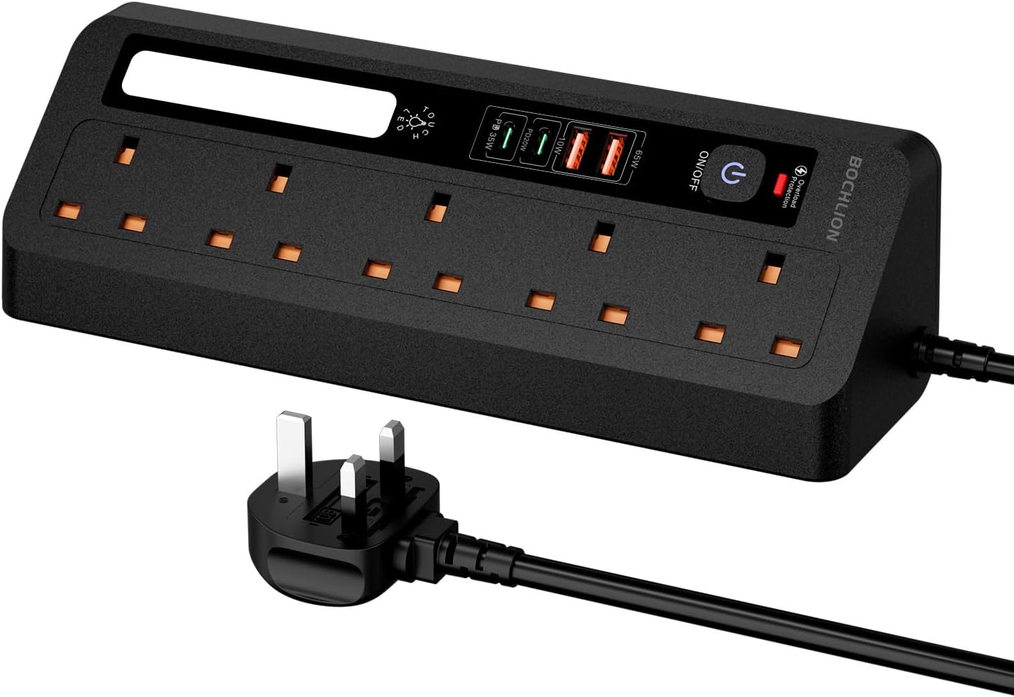 Power Extension Module Desk Extension Lead with USB Slots, BOCHLION PD 35W + PD 20W Fast ...