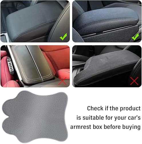Miniatura 6 de IHOTDER Funda esponjosa para reposabrazos de automóvil, funda suave y cálida para reposabrazos de automóvil, protege las consolas centrales, fundas