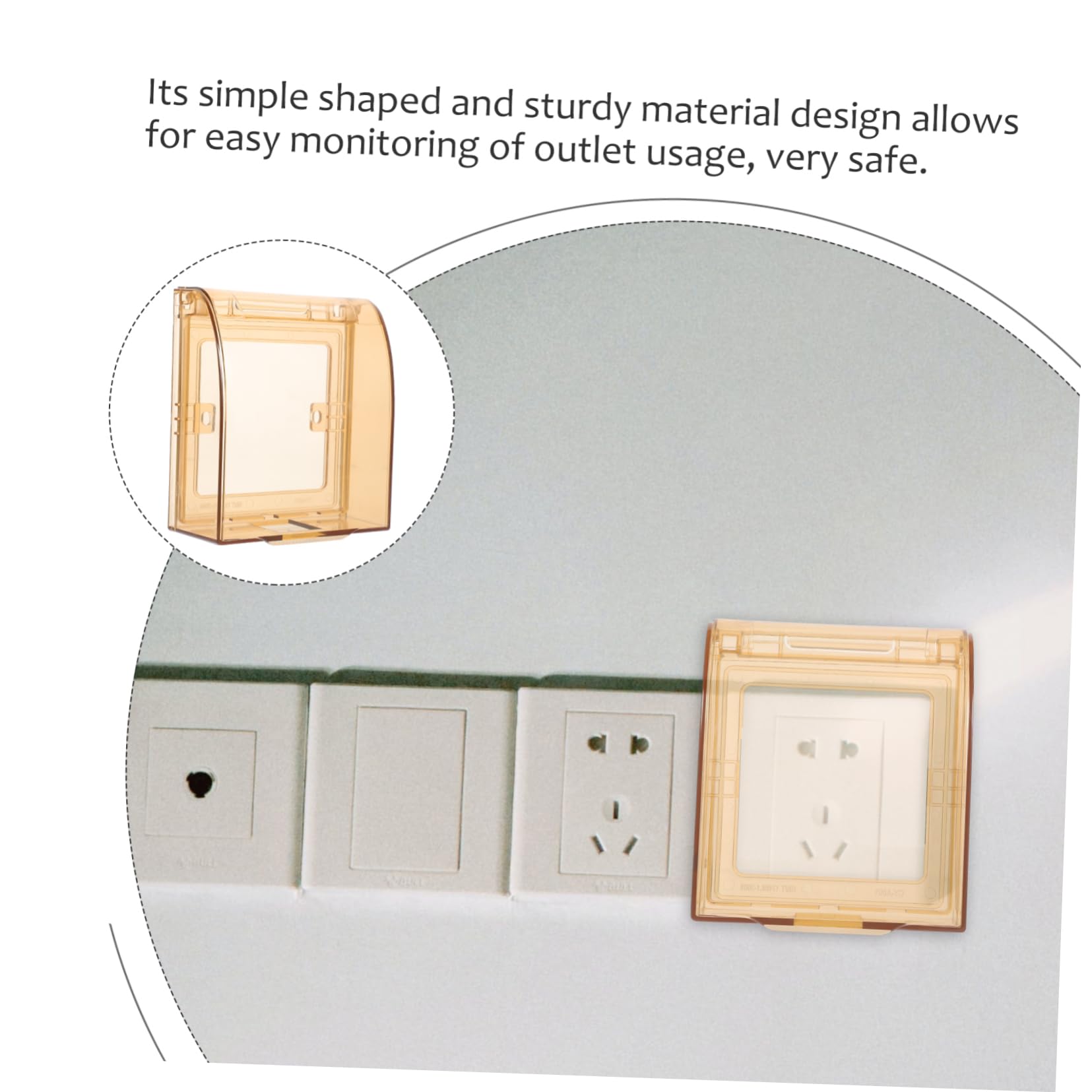 TOYANDONA 5 Set Di Coperture Per Prese A Prova Di Bambino Prese Di Sicurezza Per Bambini Coperture Per Prese Di Facile Installazione Protezione Per Prese 2 Pezzi*5