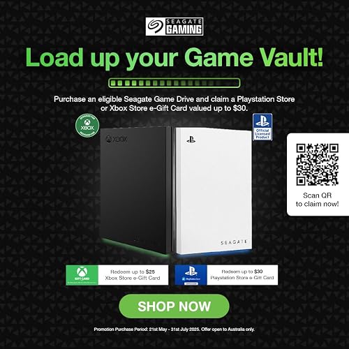Seagate Game Drive for Xbox, 4TB, External Hard Drive Portable, USB 3.2 Gen 1, Black with built-in green LED bar, Xbox Certified, 3 year Rescue Services (STKX4000402) - 3