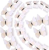 Vista 19 de LiveGallery 72 calcomanías de pared de mariposas 3D extraíbles para bricolaje, mariposas coloridas, decoración artística, murales para el hogar