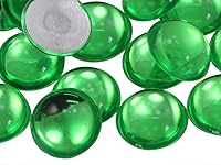 Vista 16 de Allstarco Cabujones redondos de acrílico con parte trasera plana de 0.276 in, 9/32 pulgadas, gemas de perlas de plástico para hacer joyas