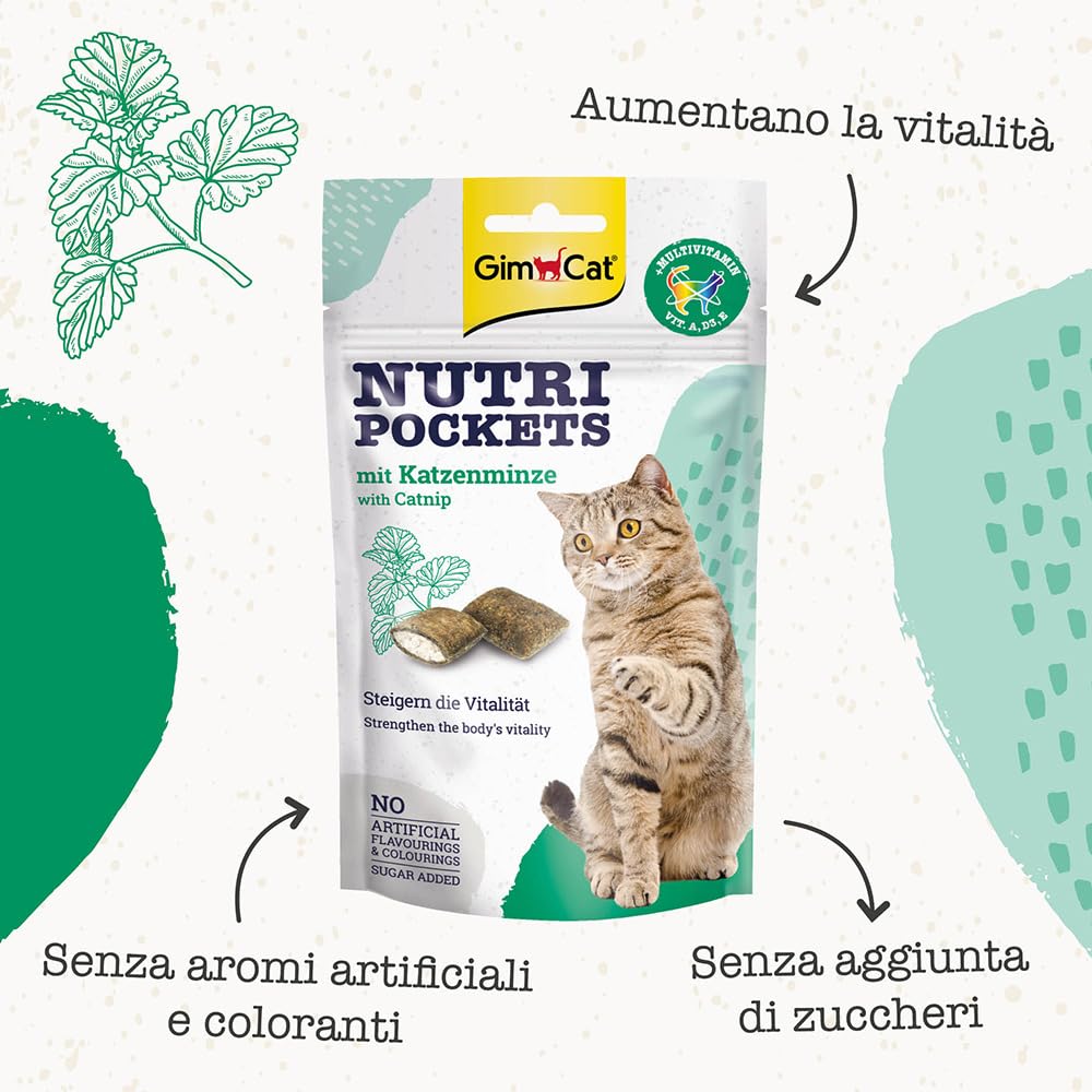 GimCat Nutri Pockets Catnip Multivitamine 60g