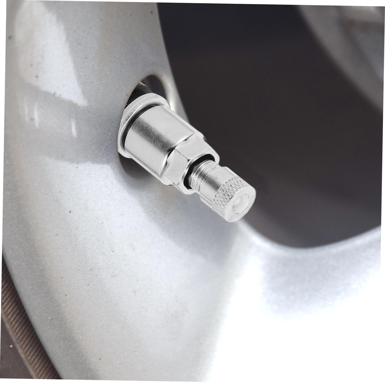 Abaodam Valvole per Pneumatici Auto Resistente e Facili da Installare in Acciaio 45 10 Pezzi Efficiente e Affidabile Stelo Tubeless Argento per Gomme