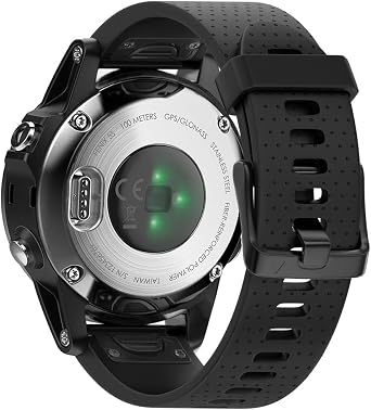 ANCOOL Compatible with Fenix 5S/6S/7S Bands 20mm Easy Fit Silicone Watch Bands Replacement for Fenix 8 43mm/5S Plus/6S Pro/D2 Delta S SmartwatchesBlack