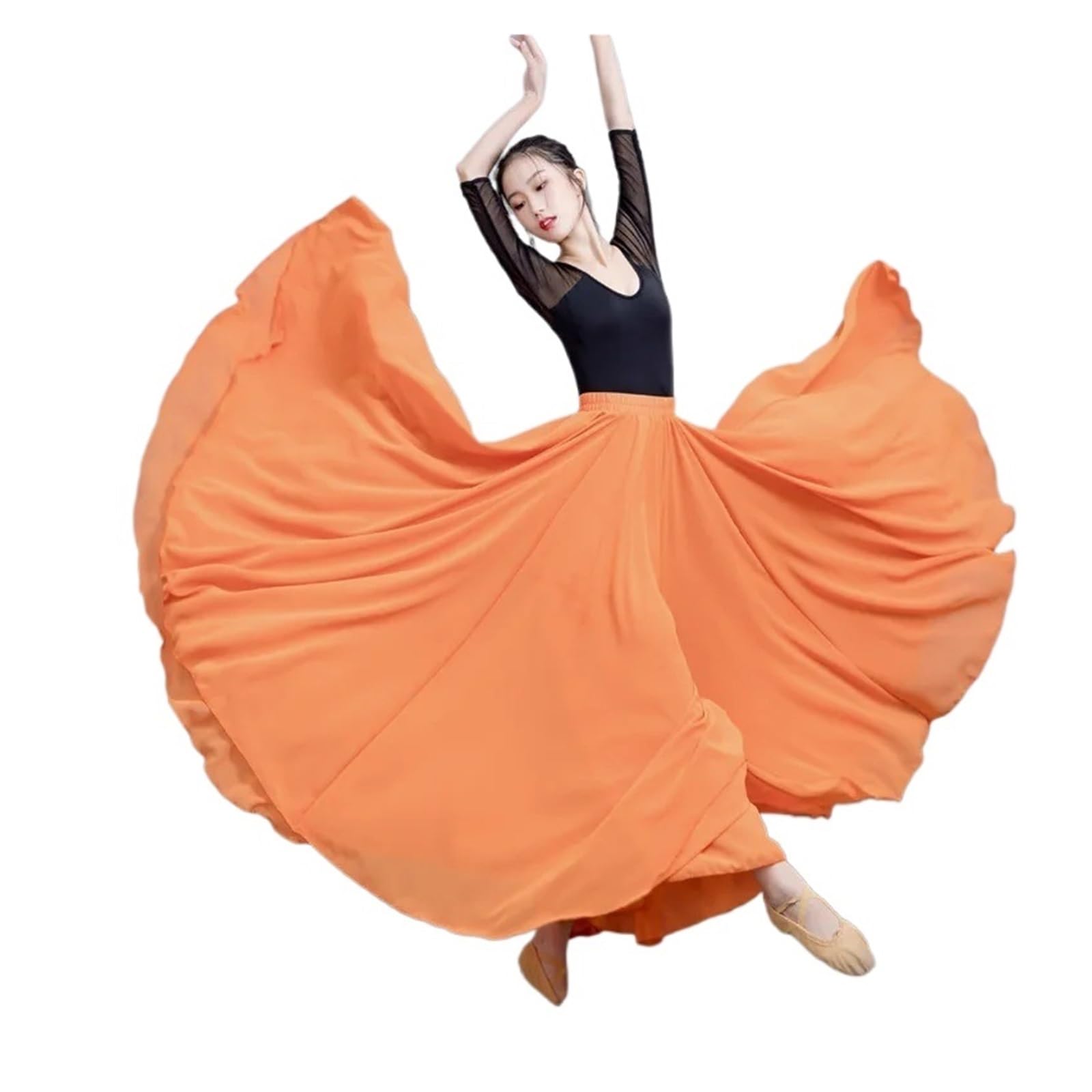 Gonna da ballo for donna in chiffon di poliestere spandex