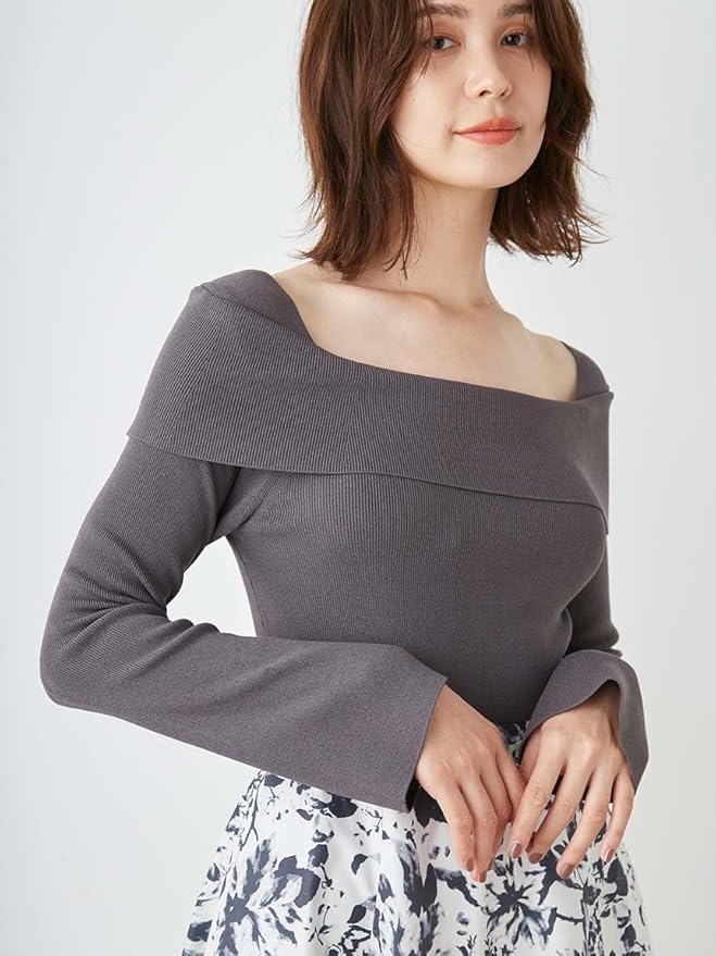 スナイデル オフショルニットドッキングワンピ SWNO244121 Amazon.co