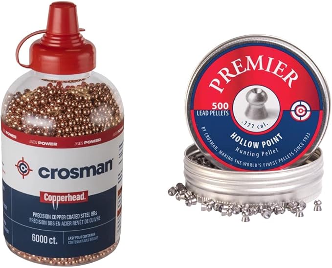 Crosman Copperhead 4.5mm Copper Coated BBS in EZPour Bottle for BB Air Pistols and