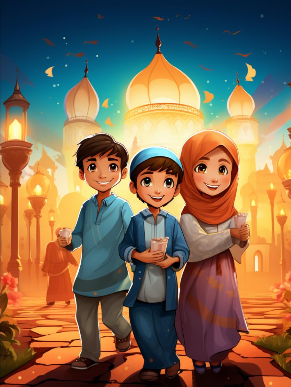 200 Islamic Coloring Pages for Kids: Fun Activity Book for Muslim Children