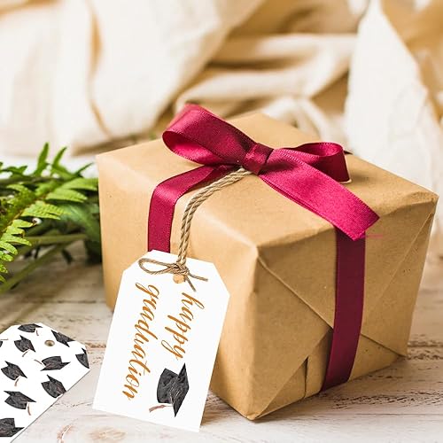 Miniatura 9 de 50 etiquetas de regalo de graduación, regalos de fiesta de graduación de felicitaciones, etiquetas de regalo para escuela secundaria o feliz