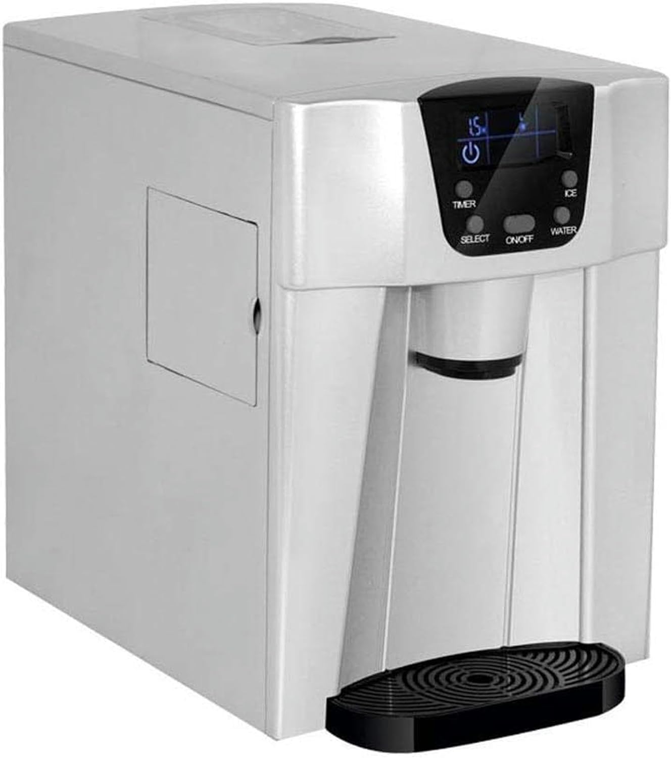 2 in 1 Ice Cube Maker, Water Dispenser Automatic Ice Machine,Manual Water Portable Ice Maker Machine Countertop