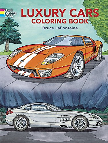 Luxury Cars Coloring Book (Dover Planes Trains Automobiles Coloring) #TOP8