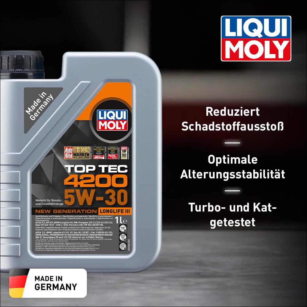 LIQUI MOLY Top Tec 4200 5W-30: Vielseitigkeit als Stärke – Ist das die ultimative Öl-Lösung?