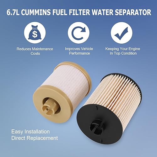 Miniatura 2 de Filtro de combustible compatible con Ford F250 F350 F450 F550 Super Duty 6.4L Diesel 2008-2010 Reemplazo # FD-4617, 3C346731AA, 3C346731AA,