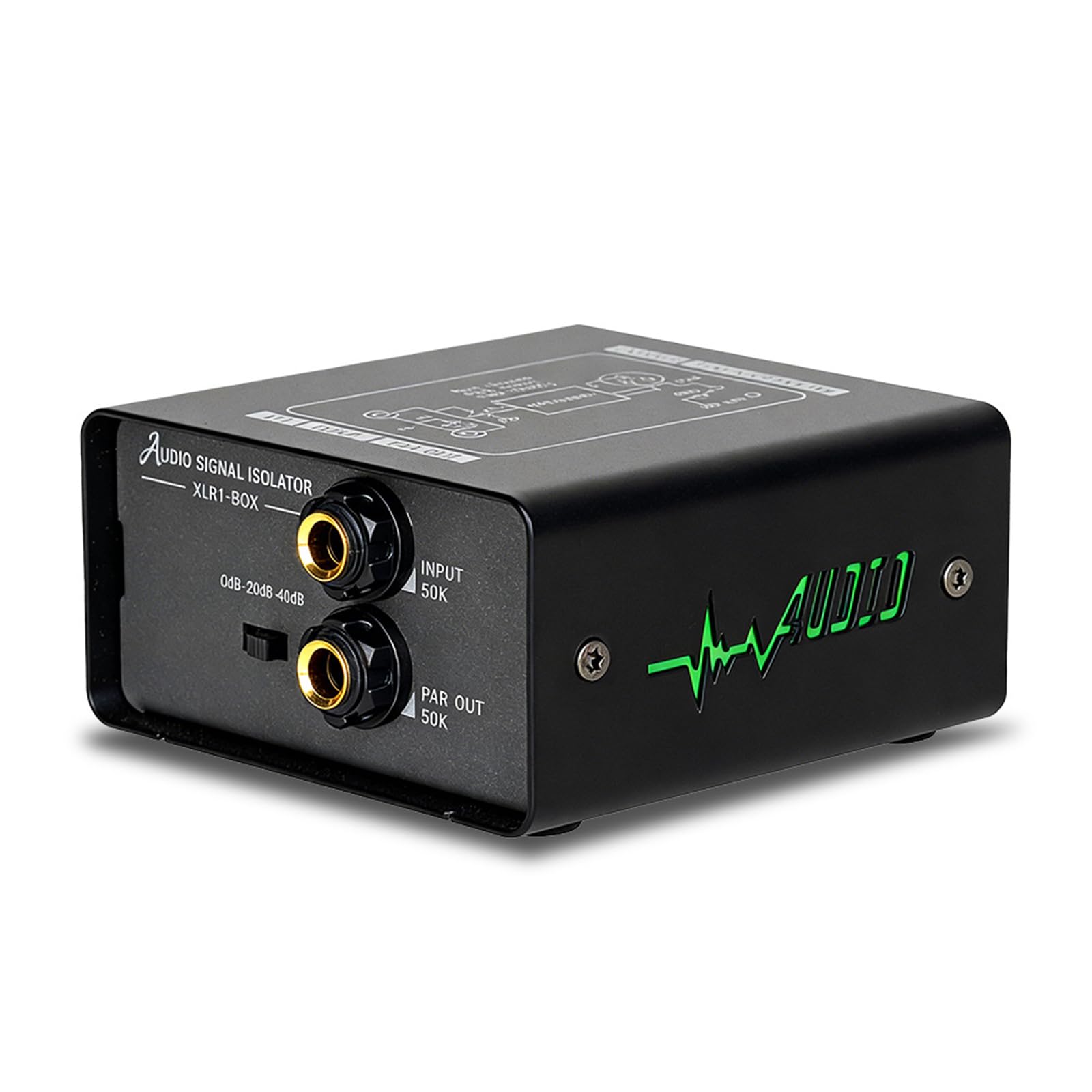 Isolatori acustici con 3 livelli di guadagno regolabili ad alta precisione per corrente e in mixer e chitarre elettriche processore segnali audio auto