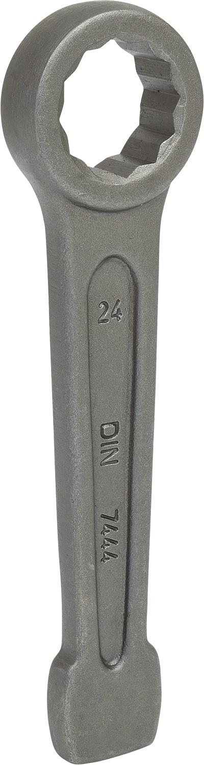 Clé à frapper à œil KS TOOLS 24 mm en acier forgé bruni