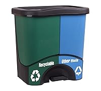 Vista 10 de Mintra Home Contenedores de basura (rosa brillante, cubo fácil)