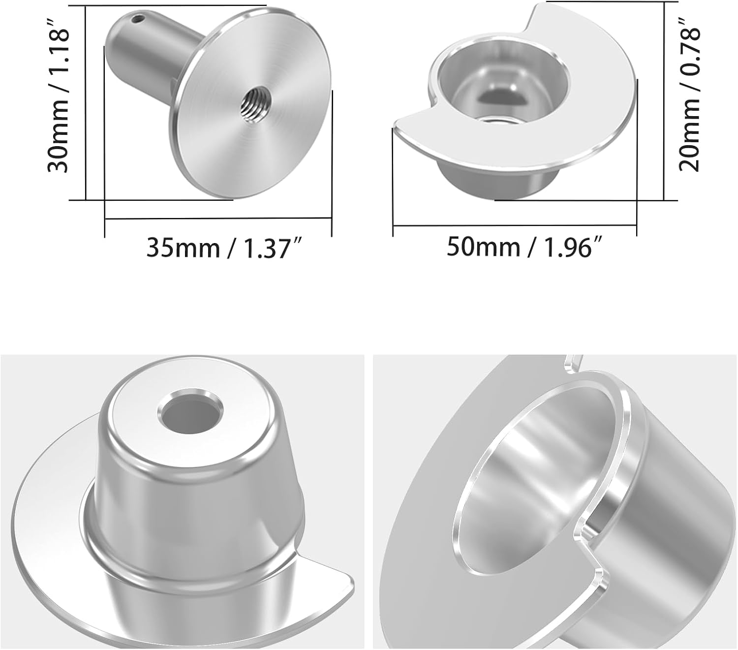 NICECNC Seat Receptacle Latch Replacement Pin Compatible with Yamaha YFZ450R 2012-2022, YFZ450RSE 2009-2024, YFZ450X 2010-2011, 1 Pair