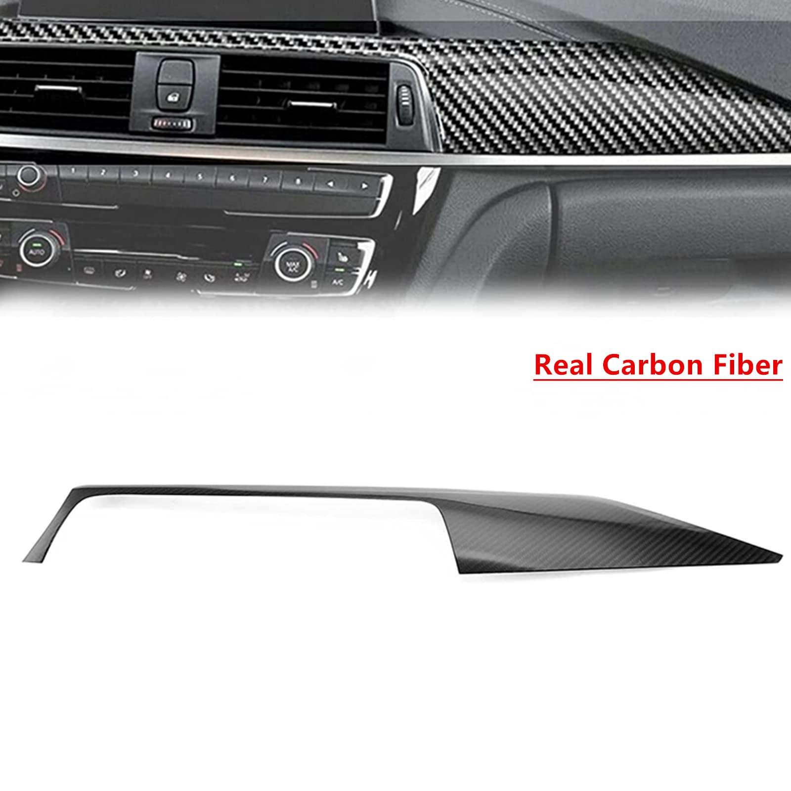 MOFANS Central Console Dashboard Dash Board Cover Trim Fit for Compatible with BMW 3 Series 4 Series