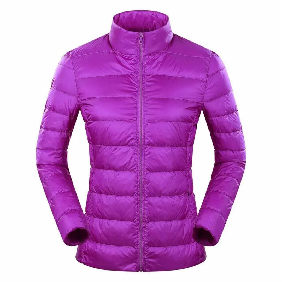 Yeuyyben Piumino da donna ultra leggero piumino da donna giacca a vento leggera calda cappotti sottili