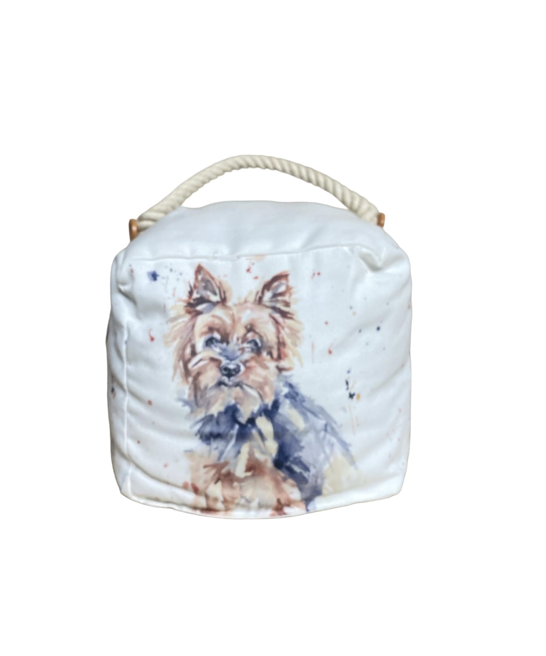 Tamersgifts Yorkie Cube Doorstop Assorted Doorstop Door Stop Stopper Filled Heavy Doorstop Faux Leather Novelty Wedge (Yorkie Cube Doorstop)