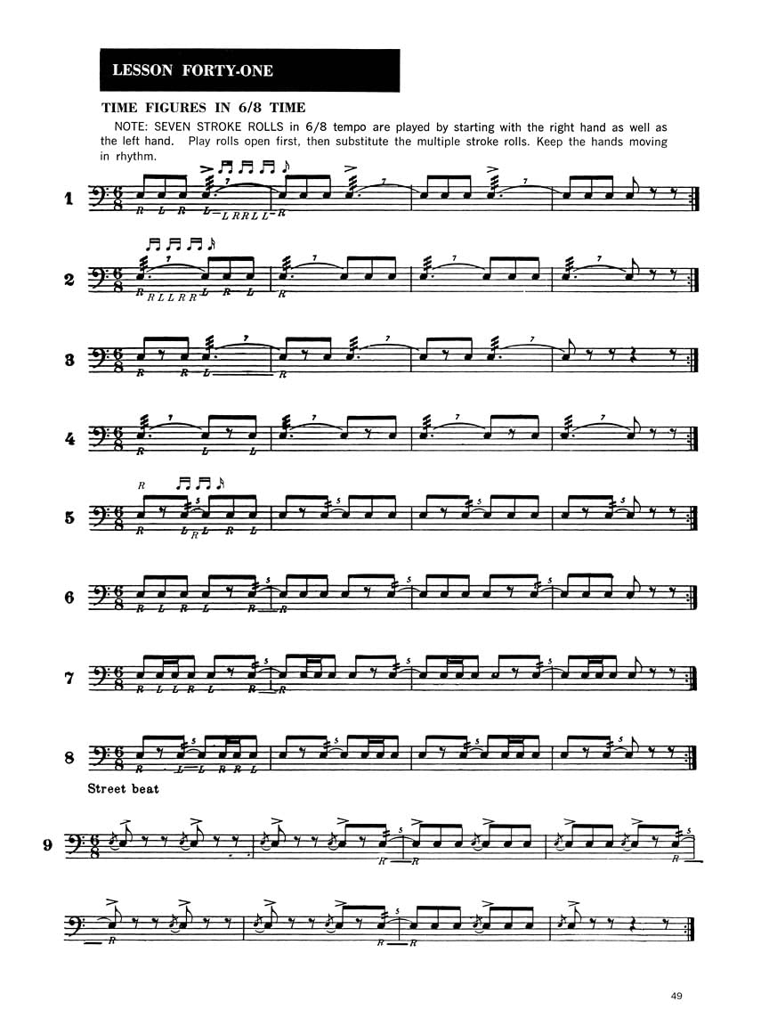 Drum method for band and orchestra - book 1: 01
