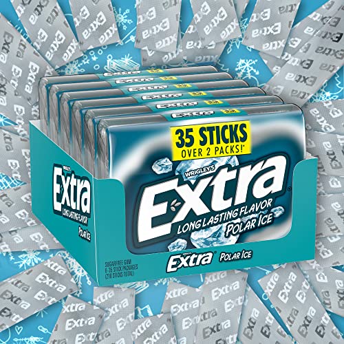 Extra Polar Ice Sugarfree Chewing Gum, 35-Stick Packs (Pack Of 6) #TOP1