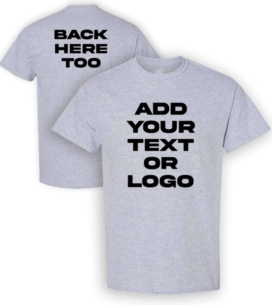 Kolossus Customizable Short Sleeve Shirts Unisex, Personalized t Shirts with Logo, Photo or Text.