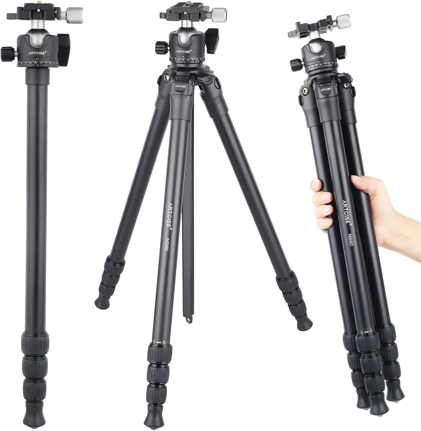 2022発売 MOREBLUEの三脚(SP402大型カーボン三脚、径40㎜) | www