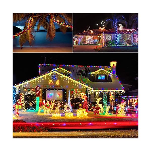 Fitybow led rope lights battery operated string lights 40ft 120 leds 8 modes hanging fairy lights dimmable/timer with remote for camping party halloween christmas decoration - image 8