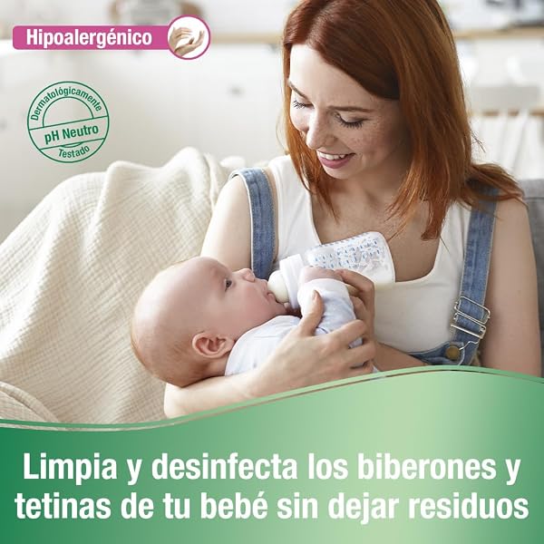Frosch Baby - Limpiador de Biberones y Tetinas, Elimina Restos de Leche y Comida, Producto Hipoalergénico y Ecológico - Pack de 2 Unidades x 500 ml - 4
