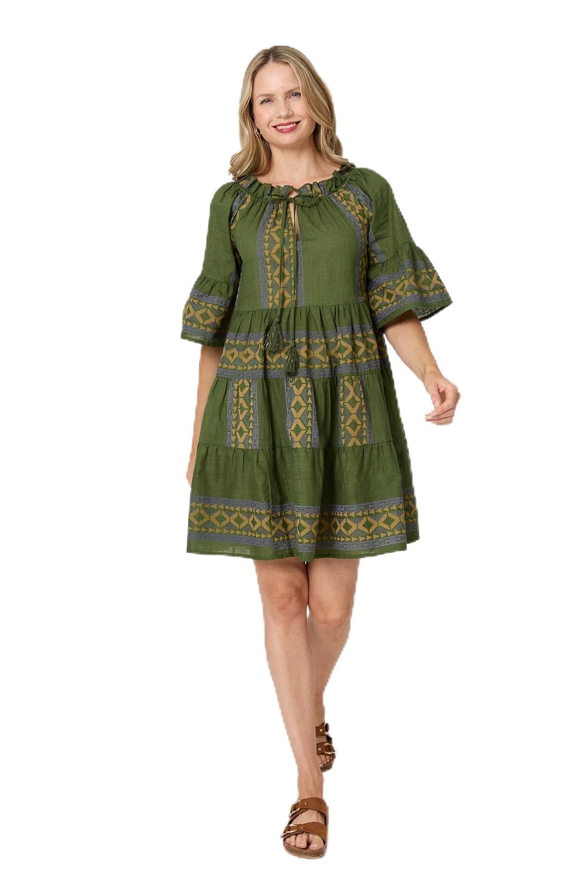 Izabel London Women's Short Dress Green Size 14