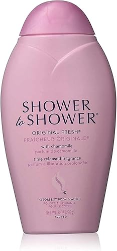 SHOWER TO SHOWER Body Powder Original Fresh 8 oz (Paquete de 2)